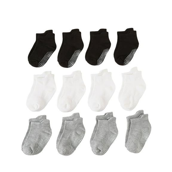 Baby Socks 12 Pairs Breathable Children's Anti-slip Dispensing Floor Socks Children's Socks Multicolor 3T 4T 5T Baby Socks