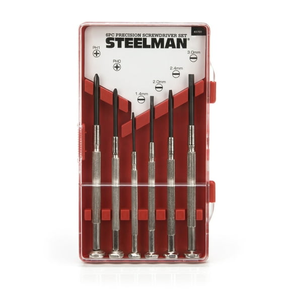 STEELMAN 41799 Precision Steel Shaft Screwdriver Set, 6-Piece