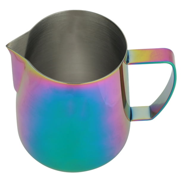 Jarra Colorida Y Gruesa De Acero Inoxidable, Taza Para Espumar Café Con Leche, Jarra Para Café Latte Art En Casa