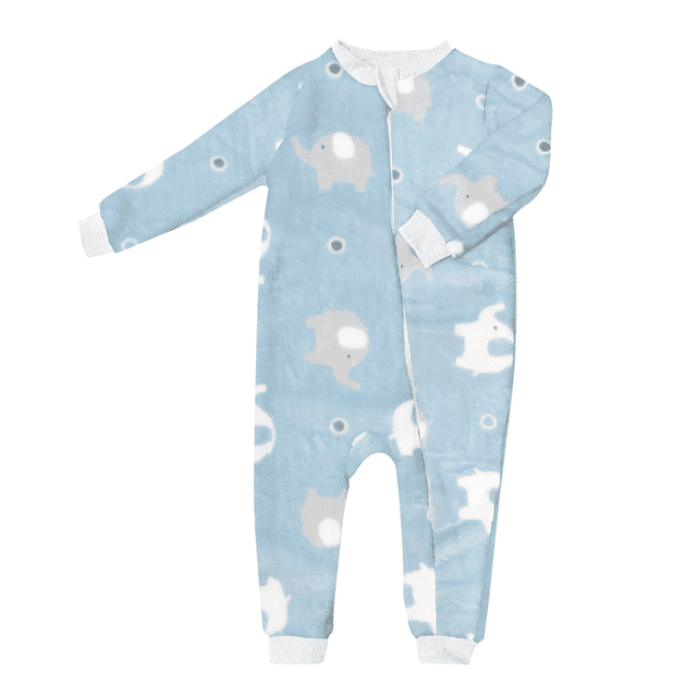 Pijamita Elephant 0-6 m (mameluco) CHIQUI MUNDO Elephant; 0-6 meses; mameluco ultrasuave