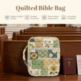 thumbnail image 6 of ZUXONGSY Sunflower Lemon Print Bible Case for Women Quilteddy Bible Protector Portable Handbag with Multiple Pockets Scripture Bag for Christian, 6 of 7
