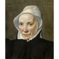 thumbnail image 2 of Maerten De Vos 15x18 Gold Ornate Wood Frame and Double Matted Museum Art Print Titled - Portrait of an Old Woman (1569), 2 of 4