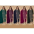 thumbnail image 5 of Custom Made Indian Wedding Party Wear Salwar Kameez Embroidery Work Women Kurti Pant Dupatta, 5 of 5