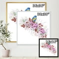 thumbnail image 4 of Little Blue Bird Sitting On Colorful Bouquet of Flowers 30 in x 30 in Framed Painting Canvas Art Print, by Designart, 4 of 5