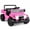 Pink, variant on Costway Licensed Toyota 12V Kids Ride On Truck with Remote, Dump Bed, Lights, Music Black