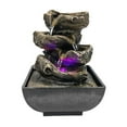 thumbnail image 1 of POINTERTECK Electric Table Fountain Waterfall Soothing Relaxation Built-in Automatic Pump indoor for Crafts   A, 1 of 8