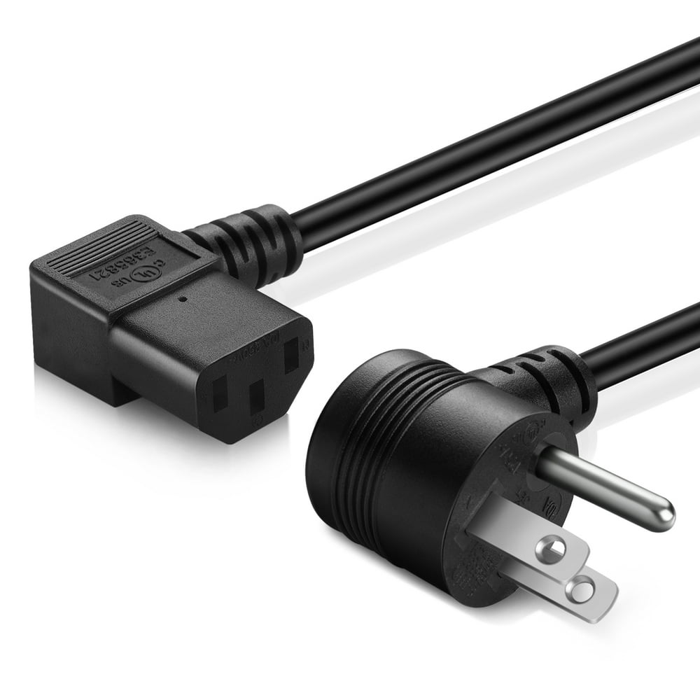 Universal 3 Prong AC Power Cord Cable (6 Feet) NEMA 515P to IEC320C13