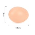 thumbnail image 4 of 4Pcs Fall Resistant Artificial Egg Smooth Surface Plastic Realistic DIY Easter Compact Chicken Egg for Kids, 4 of 7