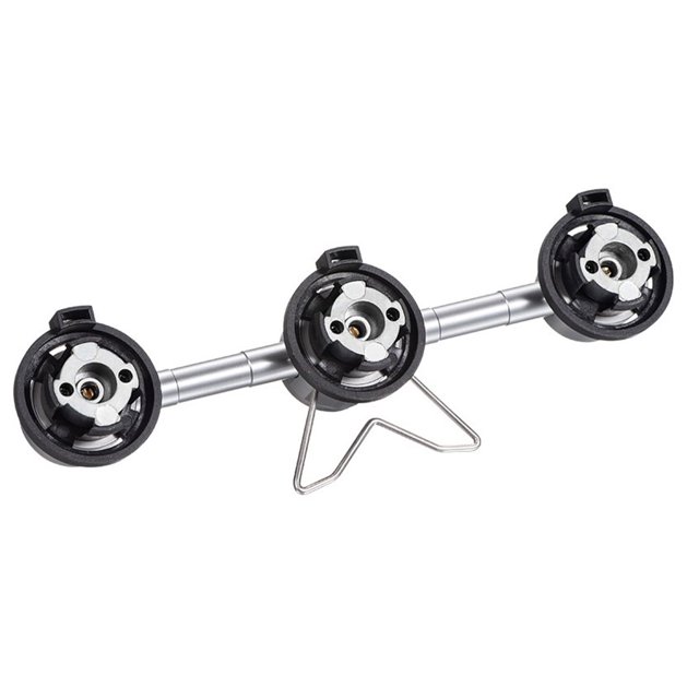 Naiovety Adaptador de cilindro de combustible de liberación rápida, Conector 3 en 1 de supervivencia para Picnic, convertidor de botella de Kits de desorden para acampar