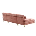 thumbnail image 7 of U-Shape Sectional Sofa with Pillows, Large Chenille Fabric 6-Seater Sofa with Metal Legs and Soft Paded Seat, Modern Accent Sofa Couch for Living Room Apartment Large Space, 7 of 7