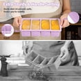 thumbnail image 4 of Purple 2 Pack 1-cup/125ml Silicone Freezer Tray Meal Prep & Food Storage, 4 of 7