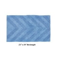 thumbnail image 2 of Better Trends 21" x 34" Bathroom Rugs 100% Cotton Soft Water Absorbent Non Slip Bath Mat Machine Washable Rug (Dark Blue) Hugo Collection, 2 of 4