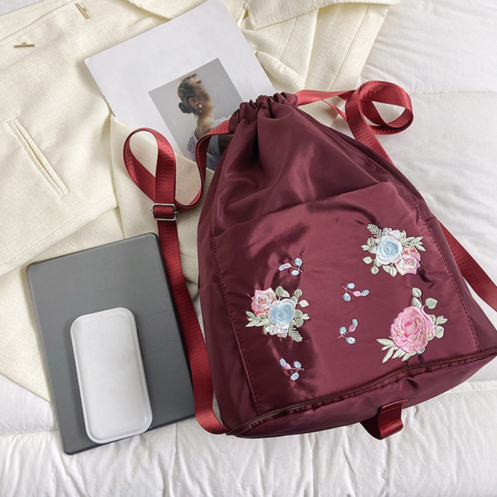 Viadha Drawstring Gym Backpack Bag for Men & Women, Sport Gym Sack Mini