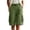 *Army Green, variant on VBVC Women's Adjustable Elastic Waist Cargo Shorts , Summer Hiking Athletic Shorts For Women , Ladies' Knee Length Bermuda Shorts with Multi Pockets,Army Green,S-3XL