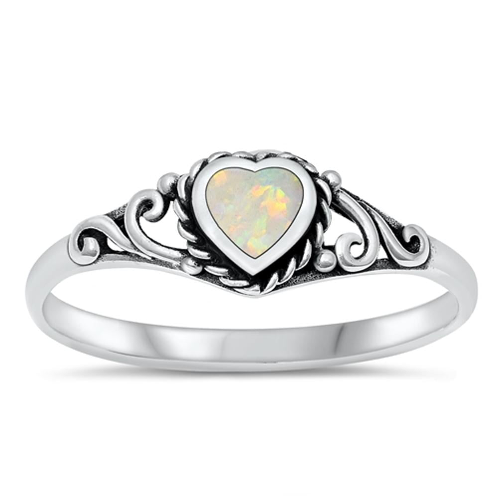 Solitaire Filigree Oval Ring 925 Sterling Silver Choose Color 