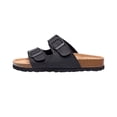 thumbnail image 2 of CUSHIONAIRE Sandalias Lane Slide para mujer Negro 9 M, 2 of 3