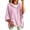 Inverlee Pink-Sweatshirt, variant on Inverlee Waffle Knit Short Sleeve Hoodies for Women Oversized Drop Shoulder Pullovers Pockets Solid Loose Casual Hooded Tops White S-XXL