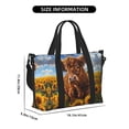thumbnail image 2 of Travel Duffle Bag Cloud Sky Sunflower Cow Travel Tote Bags Carry on Luggage Waterproof Weekender Bags with Top Handle Adjustable Shoulde Strap for Travel Gym, 2 of 5