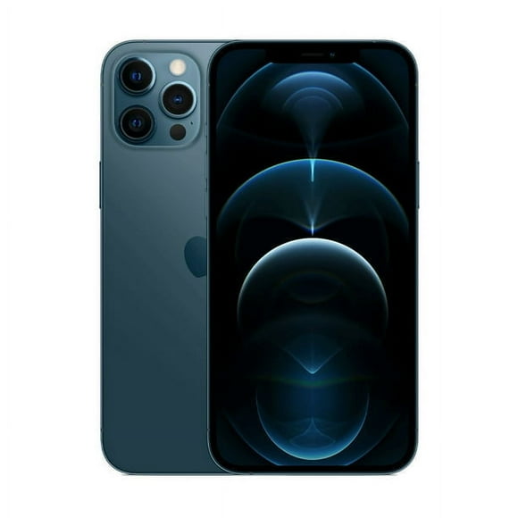 Téléphone Apple iPhone 12 Pro Max d'Occasion - Déverrouillé Tout Opérateur - 128 Go Bleu Pacifique (comme Neuf)