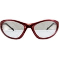 thumbnail image 2 of Global Vision Reflex Motorcycle Safety Sunglasses Red Frame Clear Lens ANSI Z87.1, 2 of 4