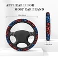 thumbnail image 3 of Balery Red And Blue Lightning Fundas elásticas antideslizantes para volante, funda protectora universal para hombre y mujer, 15 pulgadas, accesorios para coche., 3 of 6