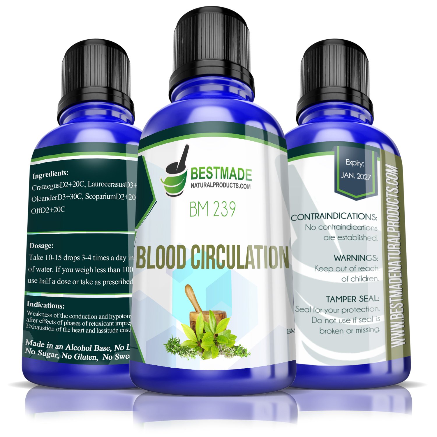 BestMade Natural Products Blood Circulation Natural Remedy 30ML (BM239