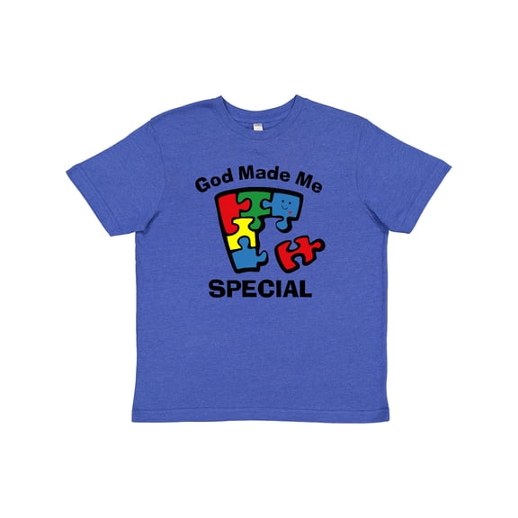 Inktastic Autism God Made Me Special Youth T-Shirt