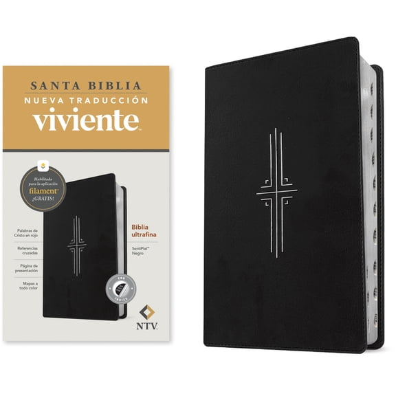 Biblia Ultrafina Ntv, Con Filament (Sentipiel, Negro, Ãndice, Letra Roja), (Hardcover)