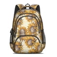 thumbnail image 2 of Sunflower Backpack for School,Cute School Bag,Schoolbag with Adjustable Shoulder Straps & Padded Back,16.9 Inch, 2 of 5