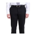 thumbnail image 4 of Men's Raphael Slim Fit Solid Black Textured Two Button Wool Touch 2 Piece Formal Suit, 4 of 5