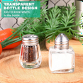 thumbnail image 6 of Mini Salt & Pepper Shakers Clear Seasonings Shakers Silver, 6 of 6