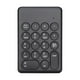 thumbnail image 1 of Mini teclado numérico inalámbrico portátil de 18 teclas 2,4 G, antideslizante, para portátil Negro A, 1 of 9