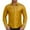 Yellow, variant on Xdzjlr Polo Shirts For Men Retro Western Denim Pattern Printed Casual Business Lapel Long Sleeved Trendy Men's Shirts M