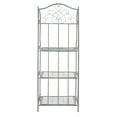thumbnail image 5 of SAFAVIEH Amaris Outdoor Wrought Iron 4 Tier Bakers Rack, Antique Green, 5 of 11