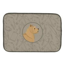 Caroline's Treasures Norwich Terrier In the Kitchen Dish Drying Mat