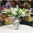 thumbnail image 5 of 24PCS Artificial Lily of The Valley Flowers Bouquet Wedding Outdoor Faux Plastic Flower for Home Office Decoration, Dining Table Decor, 5 of 6