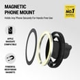 thumbnail image 3 of Scosche SMS1CD MagicMount MagSafe CD Slot Phone Mount, Adjustable Magnetic Holder for Car CD Player Black, 3 of 9