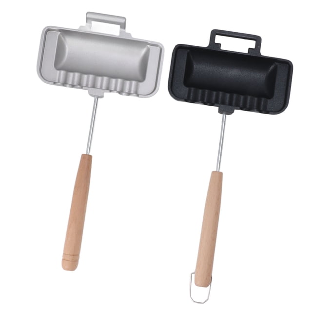 Poêle Double Face, Amovible, Chauffage Uniforme, Ustensiles de Cuisson Double Face pour Collation-Bar