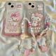 thumbnail image 2 of Sanrio-fundas de teléfono con dibujos animados para iPhone, carcasa transparente de Hello Kitty MyMelody con pulsera de lujo para iPhone 14, 13, 12, 11 Pro Max, Y2k Girl Fivean unisex, 2 of 2