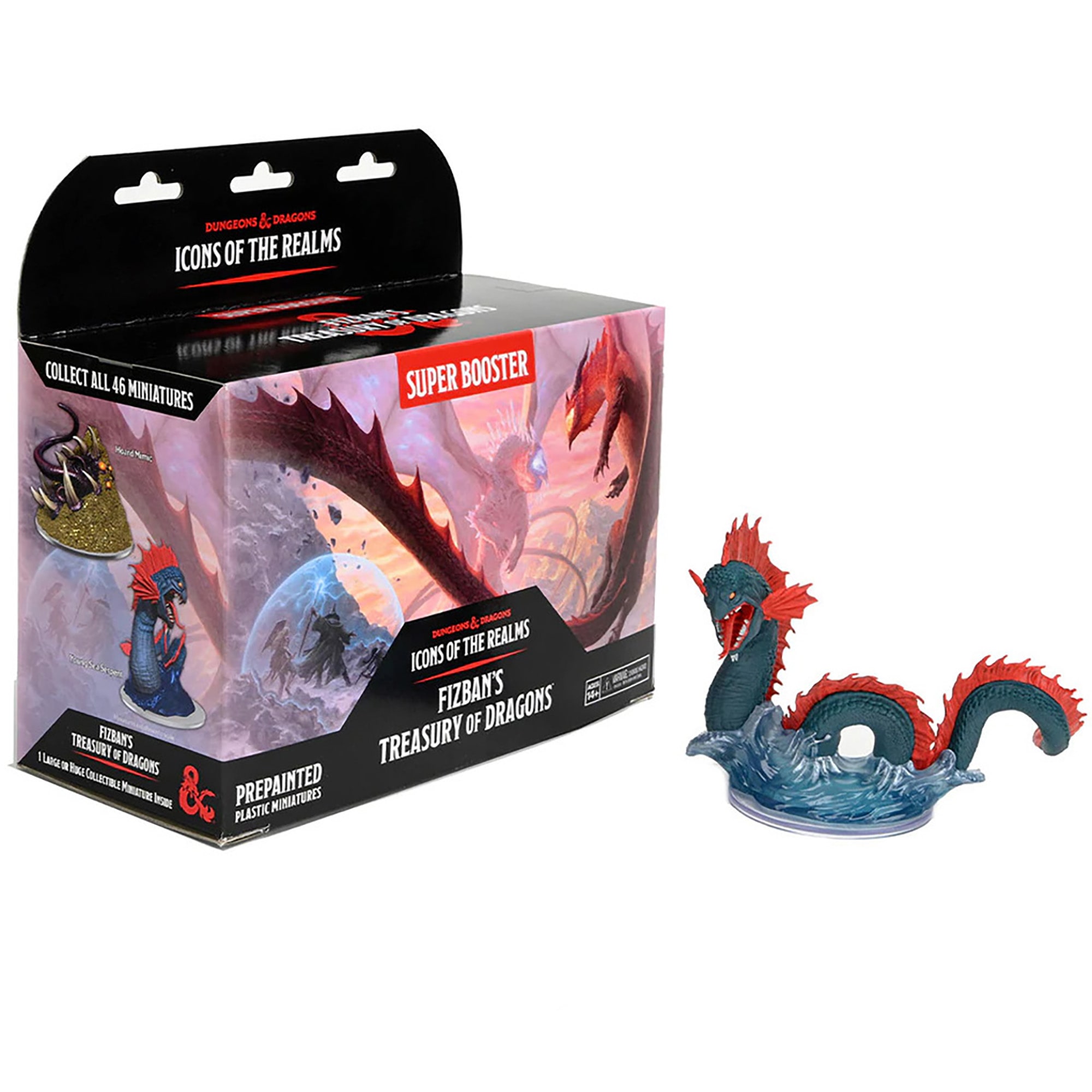D&D Icons of the Realms: Fizban's Treasury of Dragons - Super Booster (Set22) - Contains 1 Huge Rare Figure, Pre-Painted, Pre-Assembled, Miniature, Dungeons & Dragons
