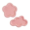 thumbnail image 3 of Bandejas de joyería de 2 piezas Bandejas de almacenamiento de almacenamiento Bandejas de tocadores Organizadores de baratijas para llaves Shop Candles Rosa, 3 of 8