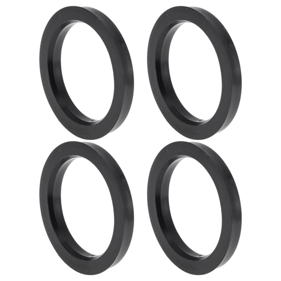 82.1mm to 63.4mm Car Wheel Hub Centric Rings Black Polycarbonate Wheels Center Shaft Shock Absorbing Hubrings 4 Pcs