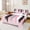 Pink Gray Black, variant on Manfei Pink Gray Black Ombre Twin Sheet Sets 3pcs, Watercolor Artwork Twin Fitted Sheet, Vintage Oil Painting Flat Sheet, Ultra Soft Home Decor