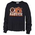 thumbnail image 2 of Women's '47 Navy Auburn Tigers Bottom Line Parkway Long Sleeve High Waist T-Shirt, 2 of 3