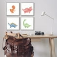 thumbnail image 2 of Stupell Fun Nursery Dinosaurs Animals Animals & Insects Painting Gray Framed Art Print Wall Art, Set of 4, 2 of 8