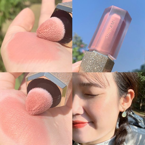 Liquid Face Blush Natural Smooth Cheek Blusher Makeup Rouge Pigmented Face Blusher Long Lasting Creamy Make Up Cheek Blush01 He Qiyong unisex