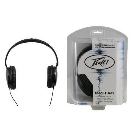 UPC: 0014367608557 | Peavey Pvh 45 Professional Dynamic Headphones W/ Leatherette Earpads 3012230 New