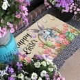 thumbnail image 6 of Easter Door Mat,Spring Bunny Eggs Tulip Floral Indoor Outdoor Non-Slip Doormat,Entryway Front Porch Easter Rabbit Welcome Door Mat Colorful for Entrance Decor 30" x 17" (Happy Easter), 6 of 6