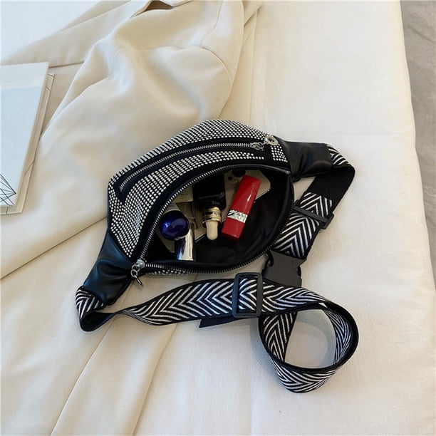 PU Hip Monedero Suave Rhinestone Fanny Pack Casual para Chicas de Compras (Plata) Likrtyny Para estrenar