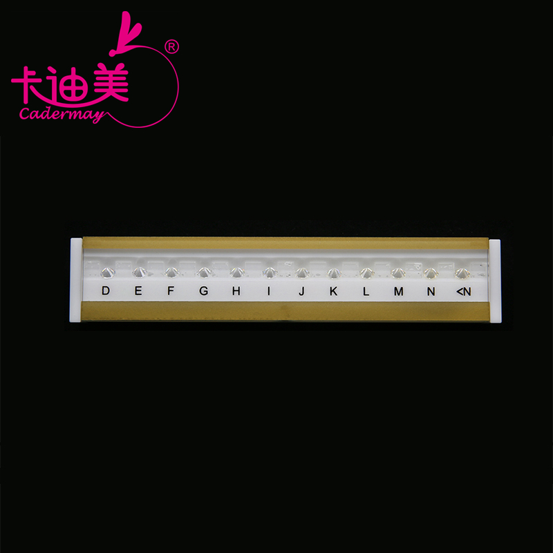 D To M Color 10 Colors Round Shape Cubic Zirconia Diamond Color Grade Master Stones CZ Color Tester Sets Tools with Laser